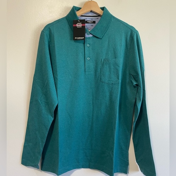 Walbusch Thermo Teal Blue Polo  Shirt BNWT - Picture 2 of 8